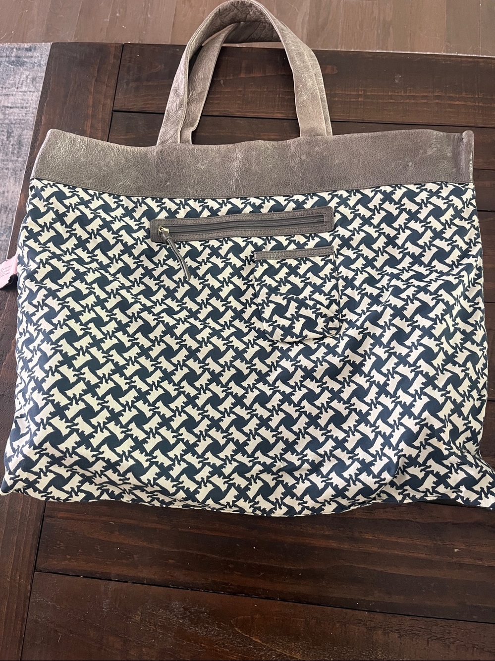 Vintage Juicy Couture For Nice Girls Who Like Stuff Leather Tote -Large-💥Rare - Picture 10 of 16